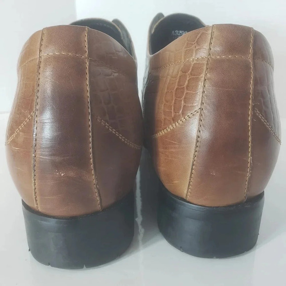 Calto Mens  Brown/Tan Leather Increasing Hight Elevator Dress Shoes,US8. - Picture 5 of 11